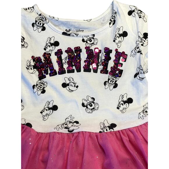 Disney Jumping Beans Minnie Mouse Glitter Tutu Dress Size 4 - Picture 4 of 6